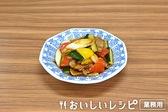 /豚肉とズッキーニのオイスター炒め