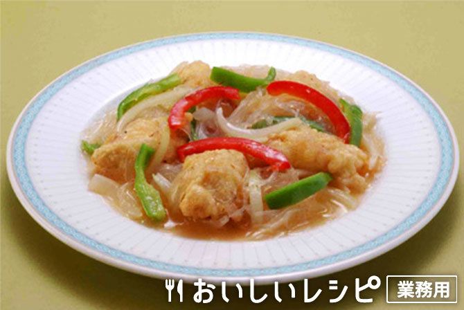 /白身魚と春雨の中華風煮込み