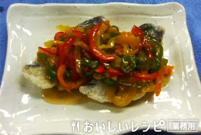 鰆の夏野菜あんかけ