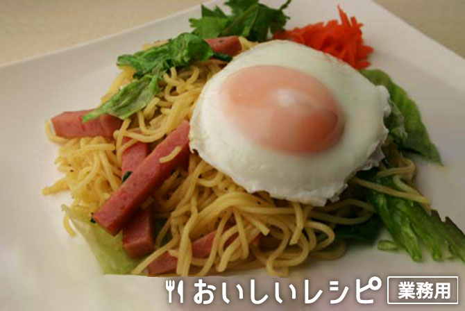 /ランチョンミート炒麺