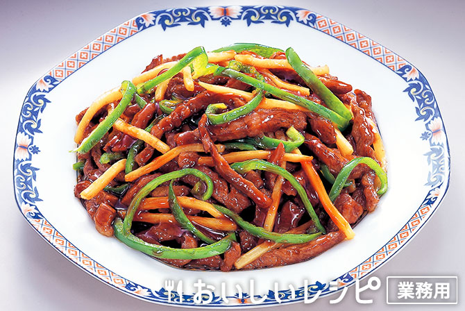 /青椒肉絲(厨房応援団　広東風青椒肉絲ソース）