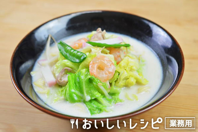 /鶏だし豆乳ちゃんぽん