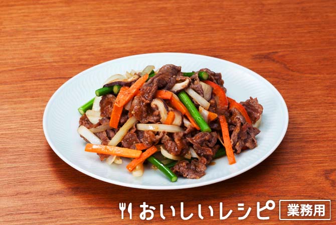プルコギ風焼肉(ｅ－Ｇｏｌｄ　焼肉のたれ黄金の味)
