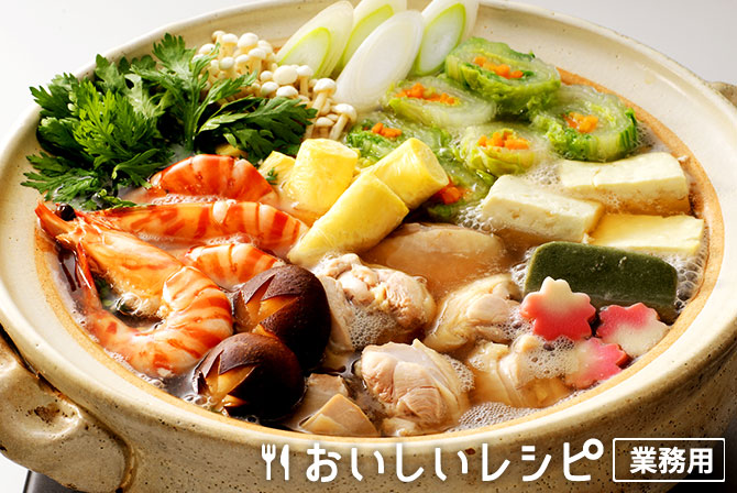 /醤油仕立てのよせ鍋
