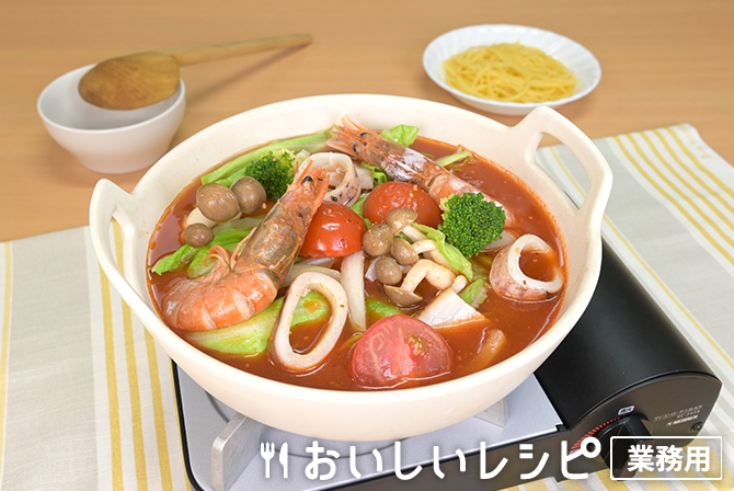 /ペスカトーレ風にんにく辛鍋