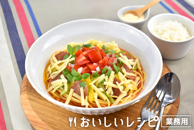 /イタリアントマトスープパスタ