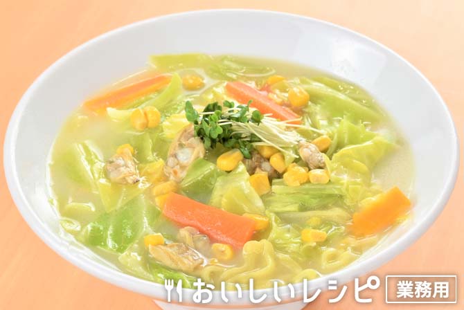 /濃厚あさりと鶏だし白湯ラーメン