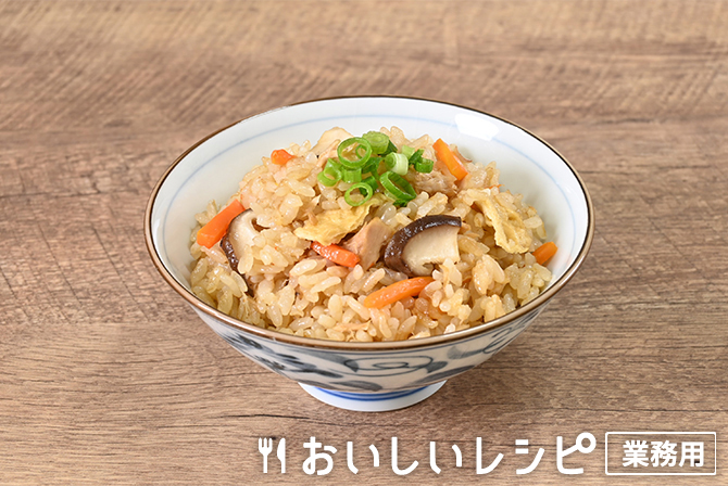 炊き込みご飯（あの時の　醤油ラーメンスープ）