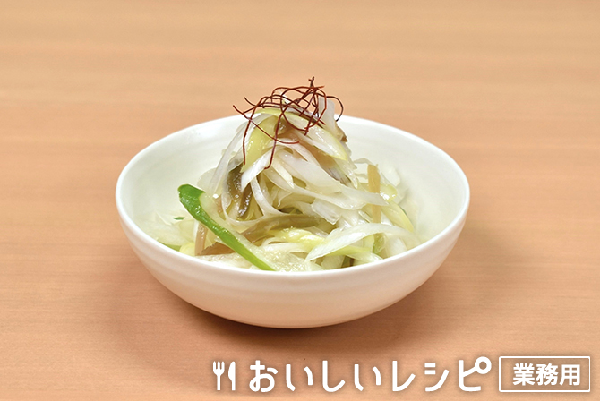 /長ねぎとザーサイの中華和え