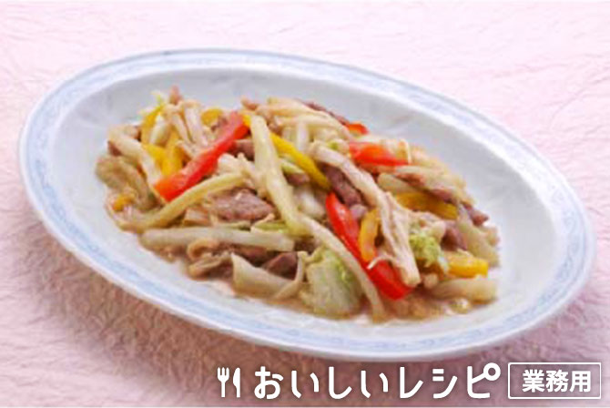 /豚肉と白菜のチャンポン炒め