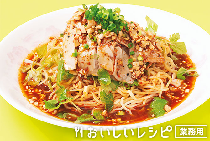/鶏むね肉の燃える冷し中華