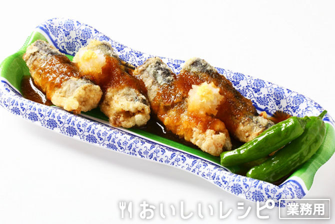 /さんまの竜田揚げ　しょうがおろしソース