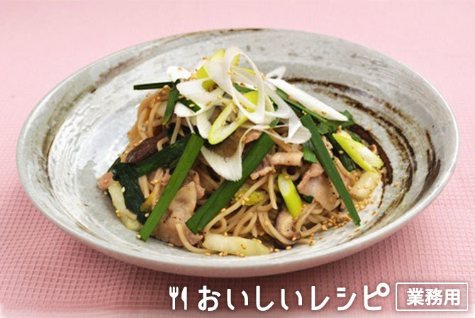 /豚肉の黒胡椒炒めそば
